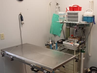 The surgical suite at Uptown Veterinary Clinic